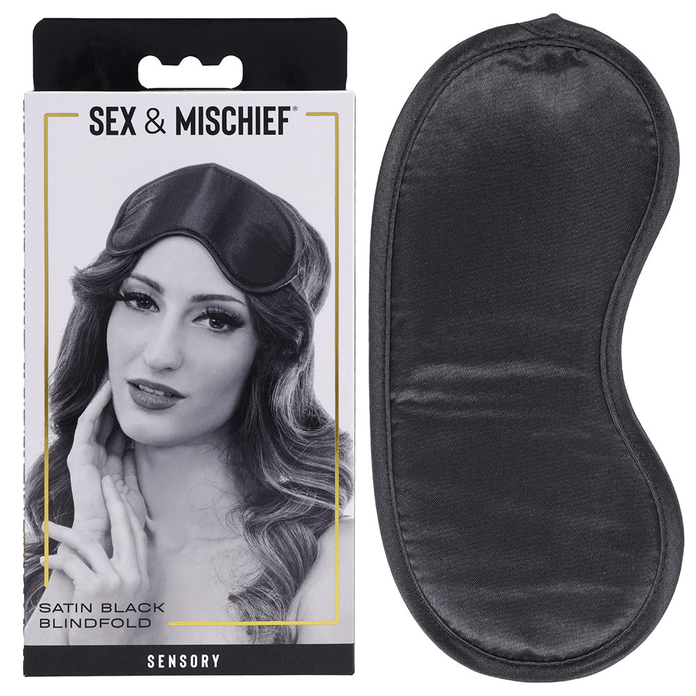 Sex & Mischief Satin Blindfold Black Blindfold