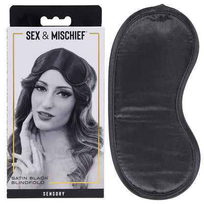Sex & Mischief Satin Blindfold Black Blindfold
