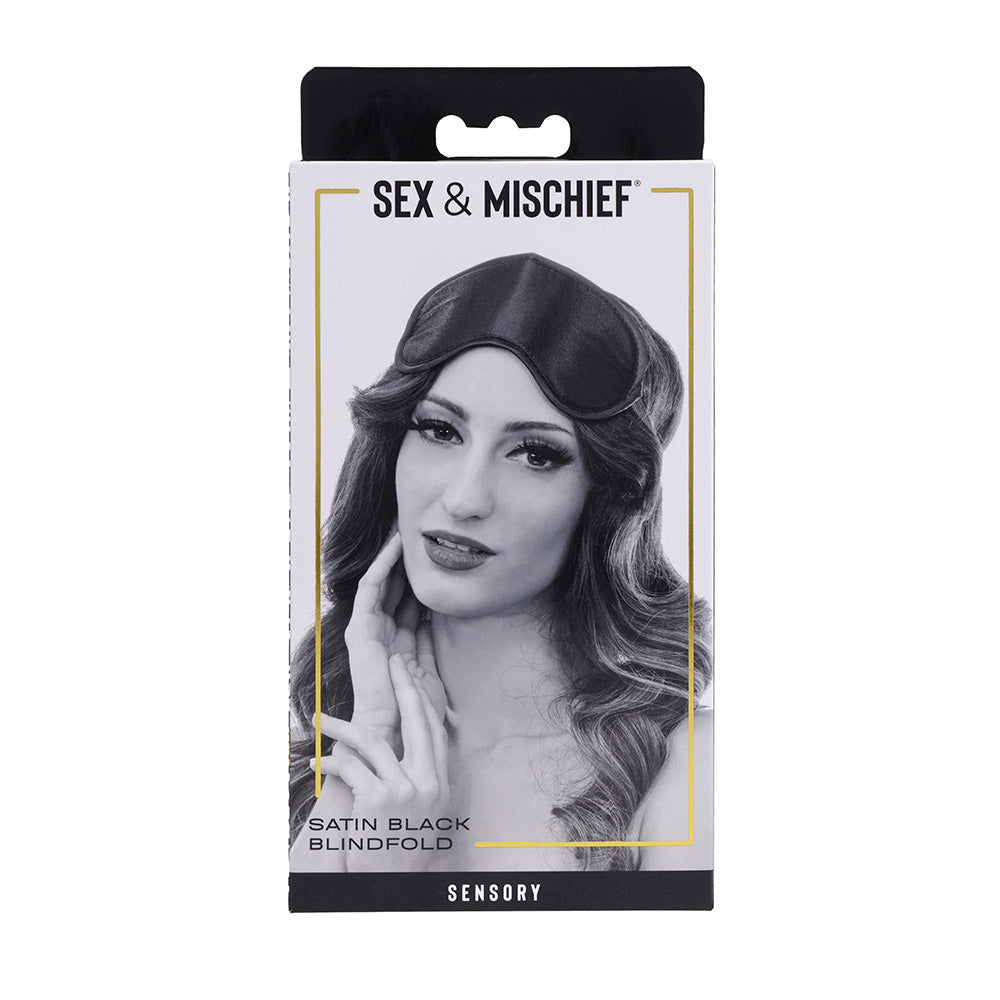 Sex & Mischief Satin Blindfold Black Blindfold