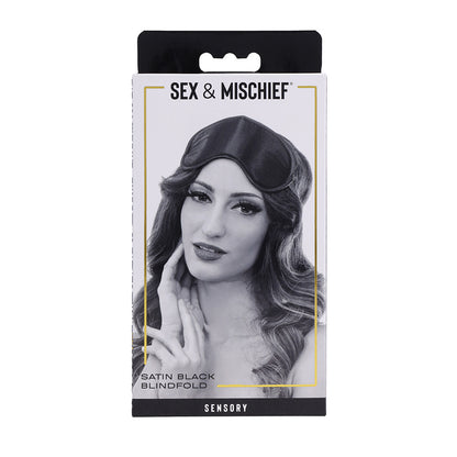 Sex & Mischief Satin Blindfold Black Blindfold