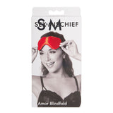 Sex & Mischief Amor Blindfold - Red Padded Blindfold - Image 6