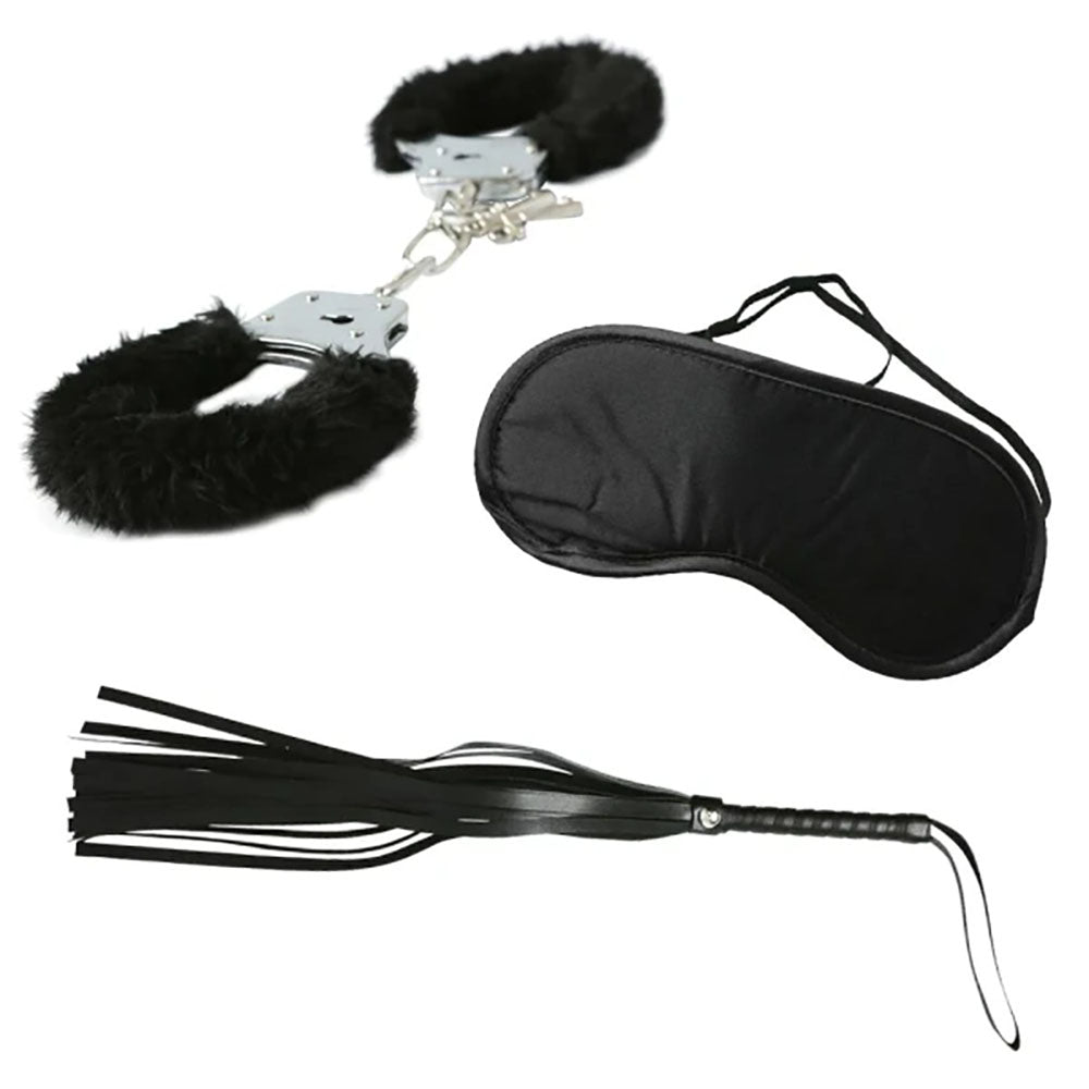 Sex & Mischief 3 Piece Intro to S&M Kit - Beginner Bondage Kit - 3