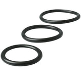 Sex & Mischief Nitrile Cock Ring 3 Pack - Black Cock Rings - Set of 3 Sizes - Image 3