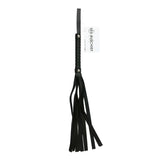 Sex & Mischief Faux Leather Flogger - Black Flogger Whip - Image 1