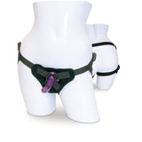 Sex & Mischief Strap-On & Silicone Dildo Kit - Black/Purple Adjustable Strap-On - Image 3