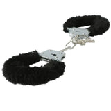 Sex & Mischief Furry Handcuffs - Black - Black Restraints - Image 4