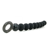 Sex & Mischief Silicone Anal Beads - Black - Black 22.9 cm Anal Beads - Image 5