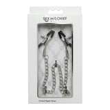 Sex & Mischief Chained Nipple Clamps - Nipple Clamps with 30 cm Chain - Image 7