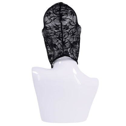 Sex & Mischief Lace Hush Hood - Black Hood