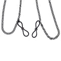 Sex & Mischief Lace Collar with Nipple Ties - Black Neck and Nipple Restraints