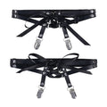 Sex & Mischief Laced Up Garters - Black Garters