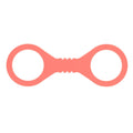 Sex & Mischief Peaches n CreaMe Small Silicone Cuffs - Peach Silicone Restraints