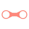 Sex & Mischief Peaches n CreaMe Large Silicone Cuffs - Peach Large Silicone Restraints