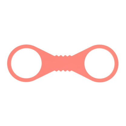 Sex & Mischief Peaches n CreaMe Large Silicone Cuffs - Peach Large Silicone Restraints