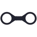Sex & Mischief Shadow Small Silicone Cuffs - Black Small Restraints