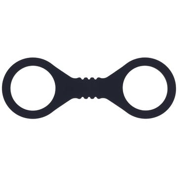 Sex & Mischief Shadow Small Silicone Cuffs - Black Small Restraints