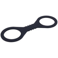Sex & Mischief Shadow Small Silicone Cuffs - Black Small Restraints