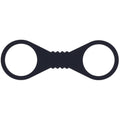 Sex & Mischief Shadow Large Silicone Cuffs - Black Large Restraints