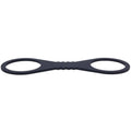 Sex & Mischief Shadow Large Silicone Cuffs - Black Large Restraints