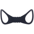 Sex & Mischief Shadow Large Silicone Cuffs - Black Large Restraints