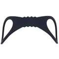 Sex & Mischief Shadow Large Silicone Cuffs - Black Large Restraints