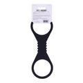 Sex & Mischief Shadow Large Silicone Cuffs - Black Large Restraints