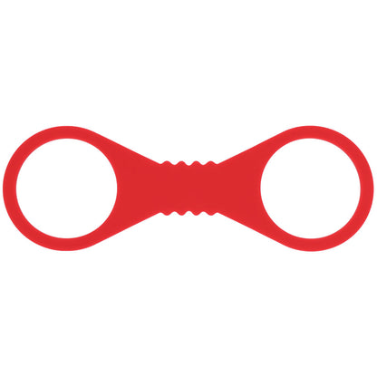 Sex & Mischief Amor Large Silicone Cuffs - Red Large Restraints