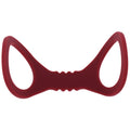 Sex & Mischief Enchanted Small Silicone Cuffs - Burgundy Small Restraints