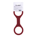 Sex & Mischief Enchanted Small Silicone Cuffs - Burgundy Small Restraints