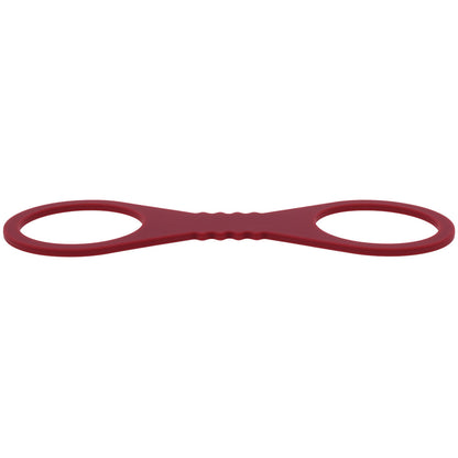 Sex & Mischief Enchanted Large Silicone Cuffs - Burgundy Large