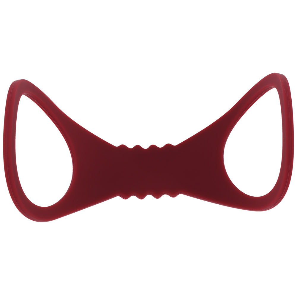 Sex & Mischief Enchanted Large Silicone Cuffs - Burgundy Large