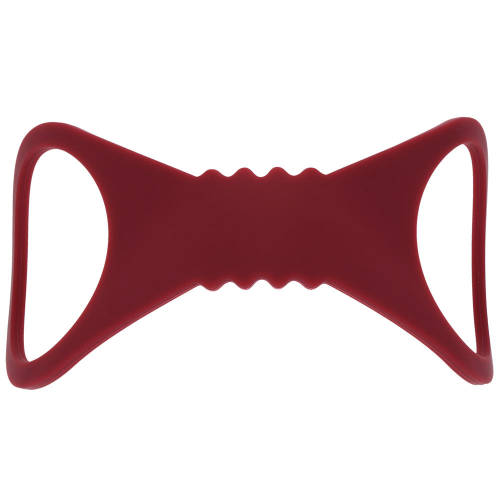 Sex & Mischief Enchanted Large Silicone Cuffs - Burgundy Large