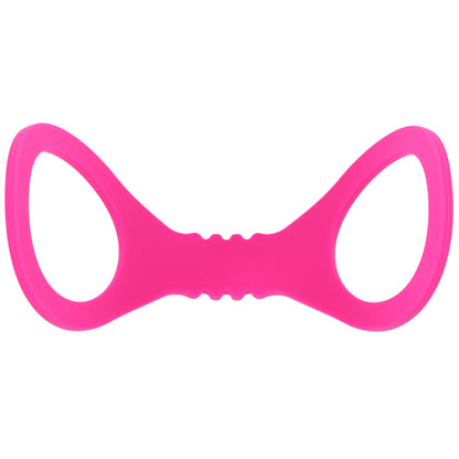 Sex & Mischief Small Hot Pink Silicone Cuffs - Hot Pink Small