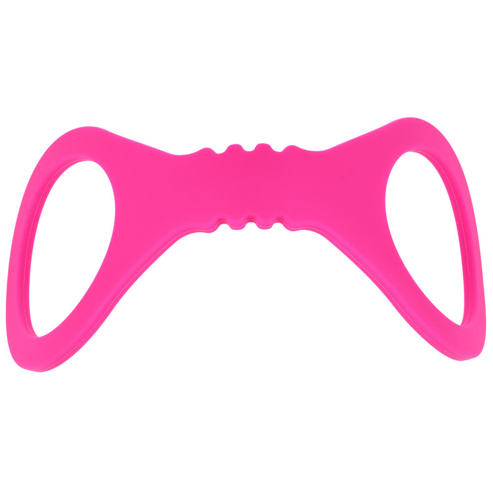 Sex & Mischief Small Hot Pink Silicone Cuffs - Hot Pink Small
