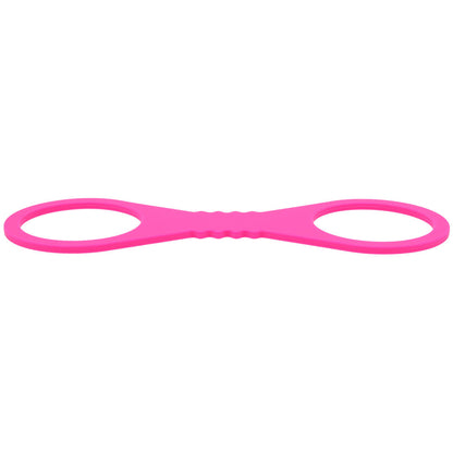 Sex & Mischief Large Hot Pink Silicone Cuffs - Hot Pink Large
