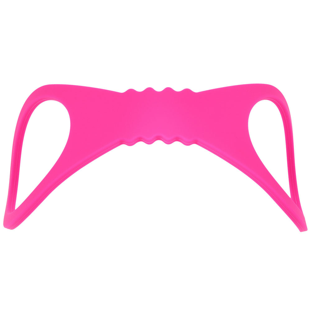 Sex & Mischief Large Hot Pink Silicone Cuffs - Hot Pink Large
