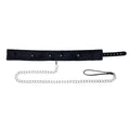 S&M Shadow Collar and Leash - Black Neck Restraint and Leash