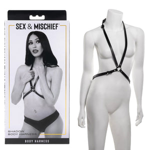 S&M Shadow Body Harness - Black Harness