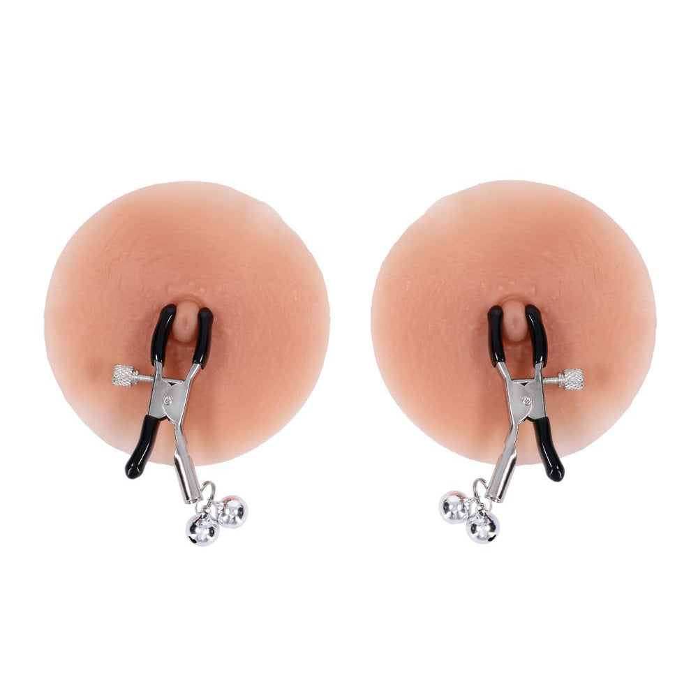 S&M Shadow Bell Nipple and Clit Jewelry - Metal Nipple Clamps