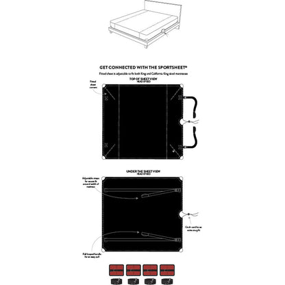 SPORTSHEETS The Sportsheet - King - Bed Restraint Play System - Fits