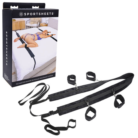 SPORTSHEETS No Matter Where Bondage Restraint System - Bed Restraints - Image 1