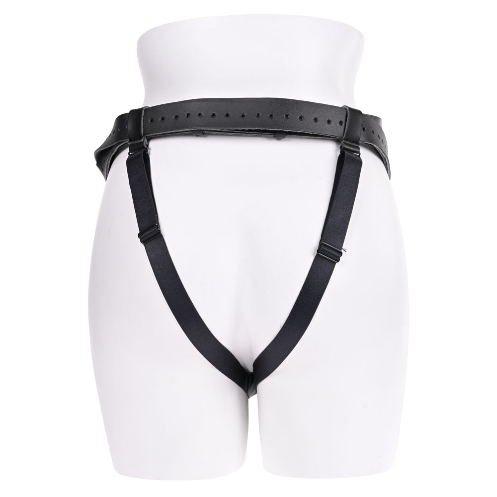 SPORTSHEETS Aurora High Waisted Strap On - Black Adjustable Strap-On