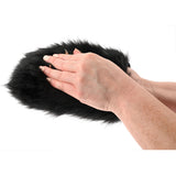 SPORTSHEETS Spiked Sensory Mitt - Black Furry Mitt with Spikes - Image 7