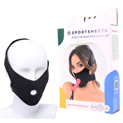Pivot In Your Face Strap On - Black Face-Sitter Strap-On Harness
