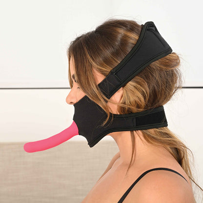 Pivot In Your Face Strap On - Black Face-Sitter Strap-On Harness