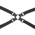 SPORTSHEETS Velvet Noir Adjustable Hog Tie & Cuff Set - Black Restraints
