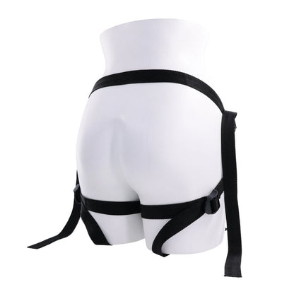 SPORTSHEETS Velvet Noir Strap On - Black Adjustable Strap-On Harness