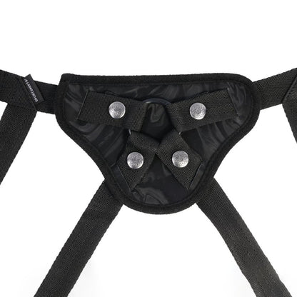 SPORTSHEETS Velvet Noir Strap On - Black Adjustable Strap-On Harness