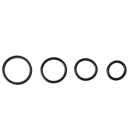 SPORTSHEETS Rubber O-Ring 4 Pack Rings - 4 Pack - Black