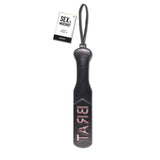 Sex & Mischief Brat Paddle - Black Spanking Paddle - Image 1